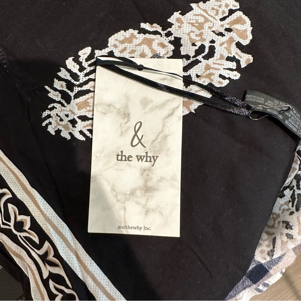 NWT & The Why Kimono Black One Size - Picture 3 of 5